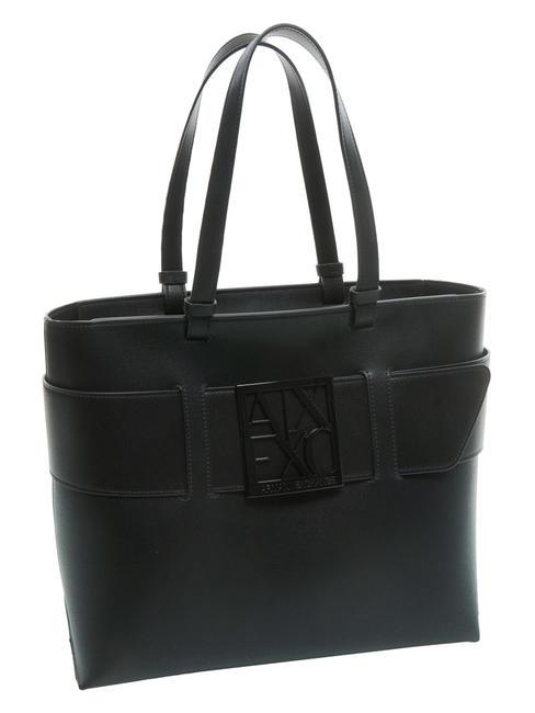 A|X BUCKLE Shoulder shopper bag Black - Women’s Bags