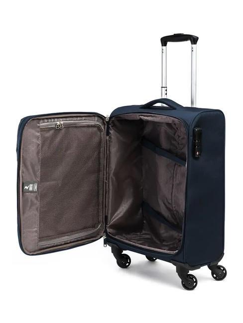 ECO-MOOD Large size expandable trolley night blue - Semi-rigid Trolley Cases