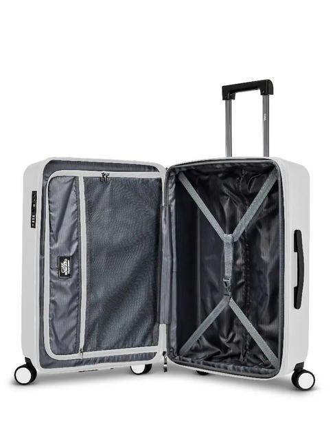 RITMO Medium expandable trolley white - Rigid Trolley Cases