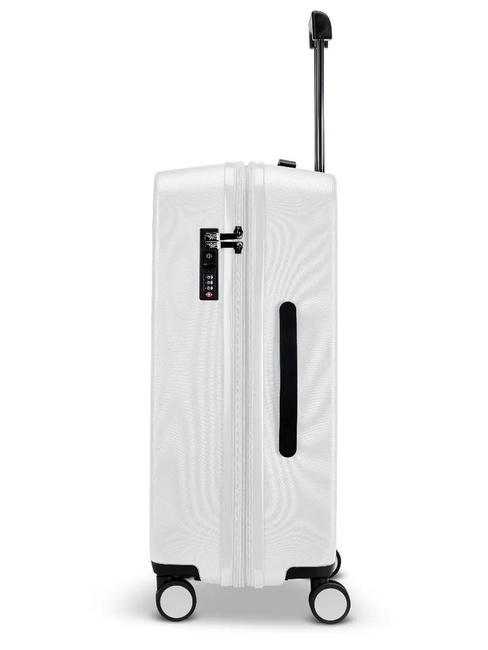RITMO Medium expandable trolley white - Rigid Trolley Cases