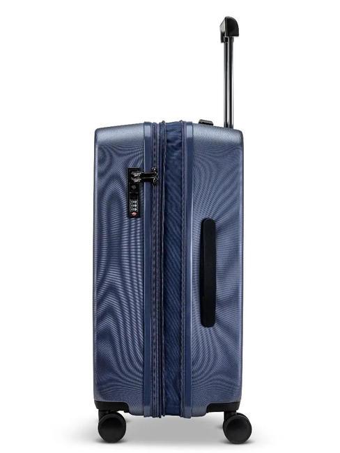 RITMO Medium expandable trolley blu navy - Rigid Trolley Cases