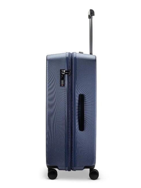RITMO Large expandable trolley blu navy - Rigid Trolley Cases