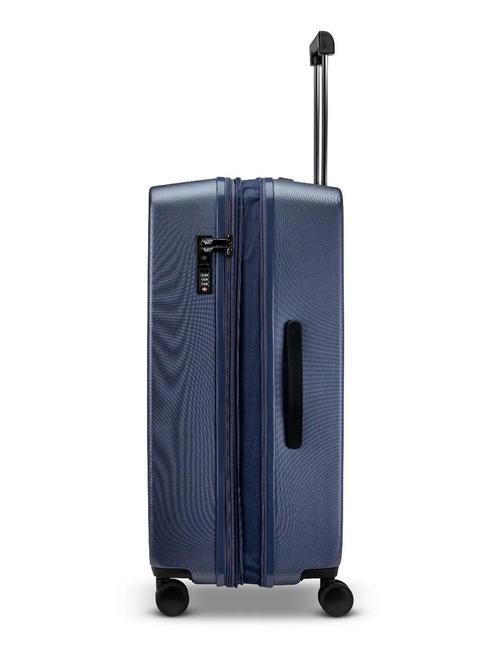 RITMO Large expandable trolley blu navy - Rigid Trolley Cases
