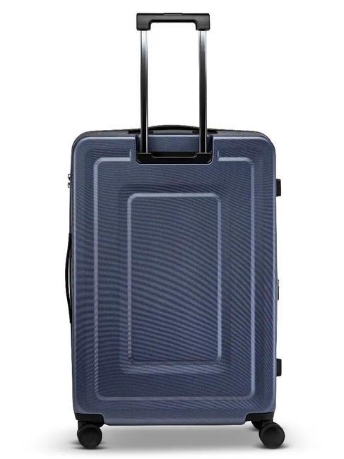 RITMO Large expandable trolley blu navy - Rigid Trolley Cases