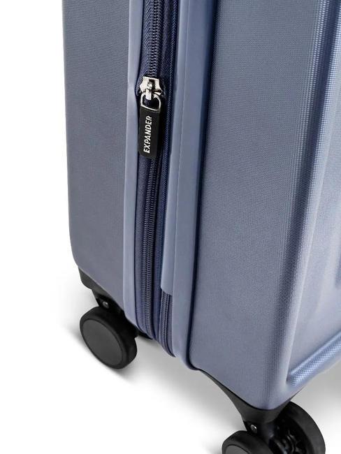 RITMO Large expandable trolley blu navy - Rigid Trolley Cases