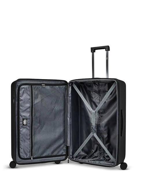 RITMO Large expandable trolley Black - Rigid Trolley Cases