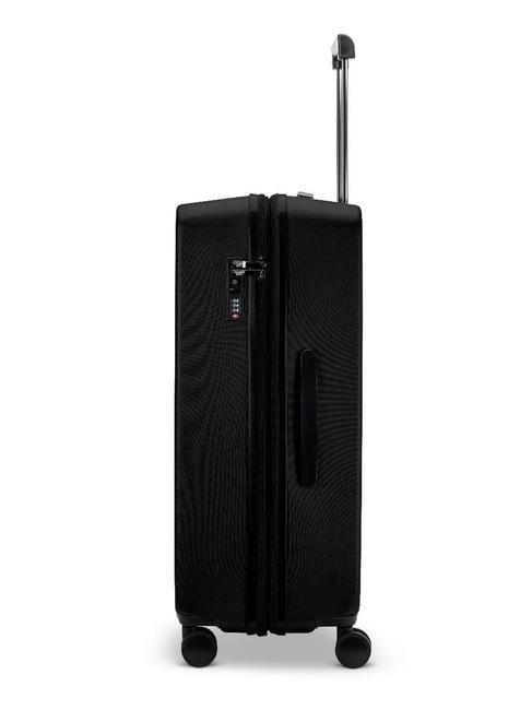 RITMO Large expandable trolley Black - Rigid Trolley Cases