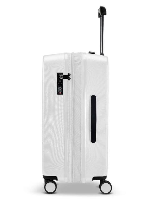 RITMO Large expandable trolley white - Rigid Trolley Cases