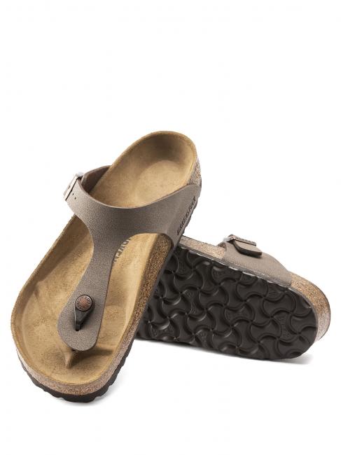 GIZEH BIRKO-FLOR  Thong sandal mocca - Unisex shoes