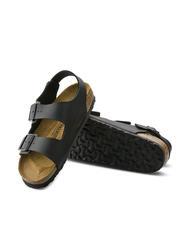 BIRKENSTOCK MILANO Birko-Flor slipper sandal black - Unisex shoes - 5