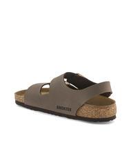 BIRKENSTOCK MILANO Birko-Flor sandal slipper mocca - Unisex shoes - 5