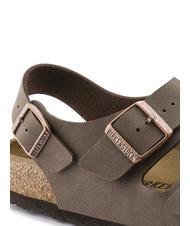 BIRKENSTOCK MILANO Birko-Flor sandal slipper mocca - Unisex shoes - 6