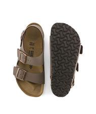 BIRKENSTOCK MILANO Birko-Flor sandal slipper mocca - Unisex shoes - 7