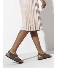 BIRKENSTOCK MILANO Birko-Flor sandal slipper mocca - Unisex shoes - 9