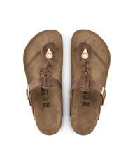 BIRKENSTOCK GIZEH Leather flip-flops cognac - Unisex shoes - 3