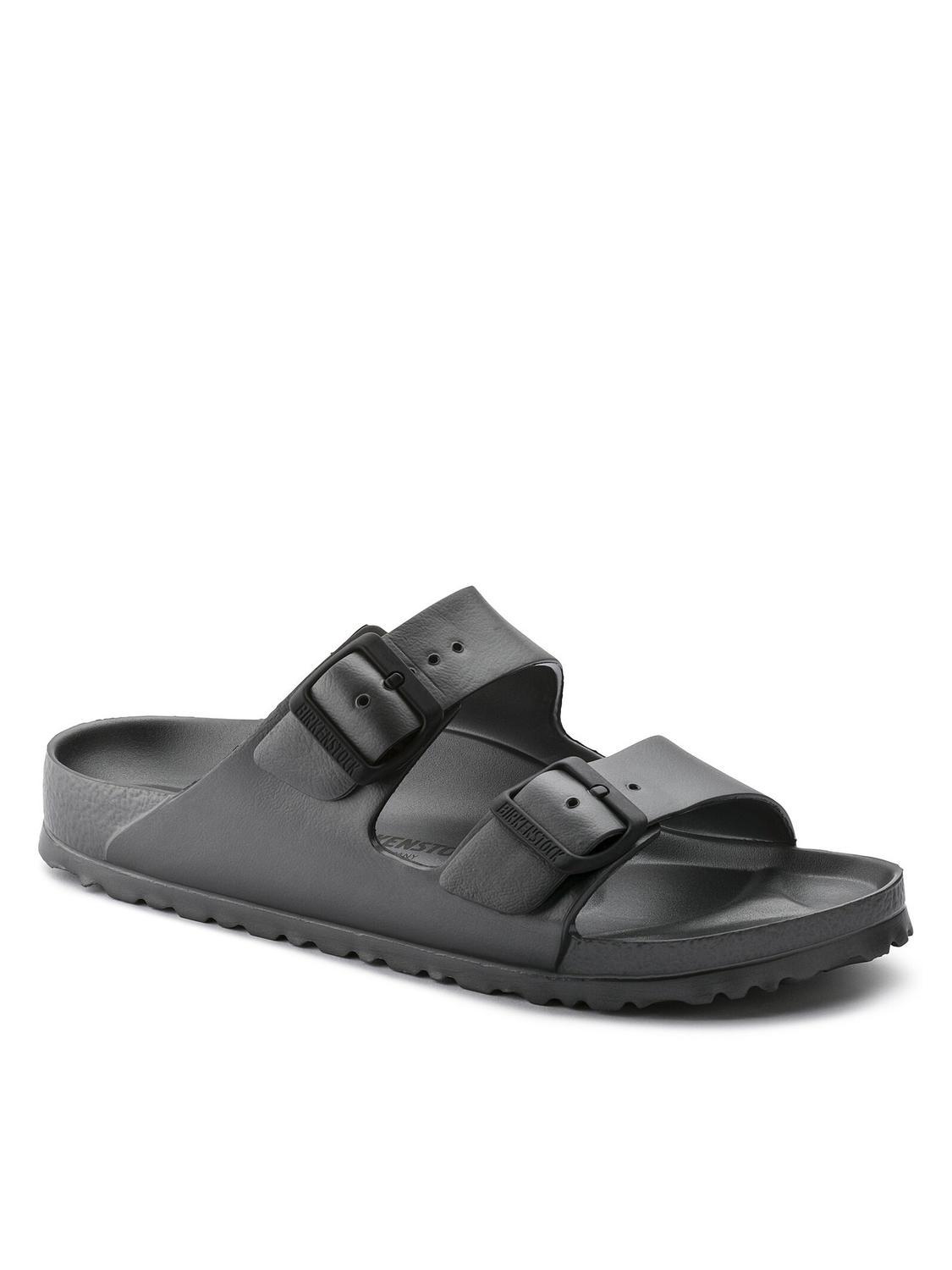 Silver birkenstocks rubber sale