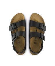 BIRKENSTOCK MILANO Birko-Flor slipper sandal black - Unisex shoes - 3