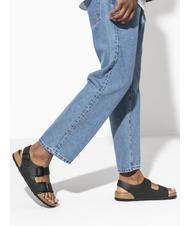 BIRKENSTOCK MILANO Birko-Flor slipper sandal black - Unisex shoes - 7