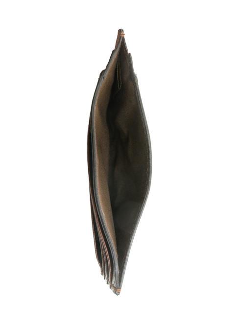 BUFALINI Flat leather card holder BROWN - Men’s Wallets