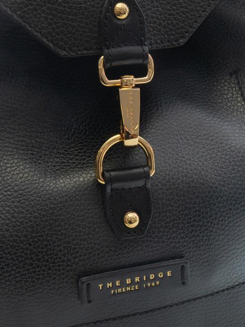 CORE SOFT Leather backpack Black Gold - Women&rsquo;s Bags