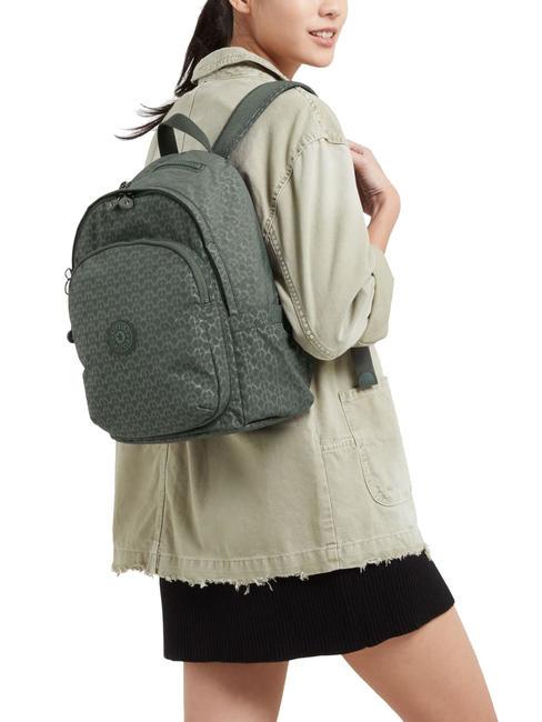 DELIA M Backpack sign green embosse - Women’s Bags