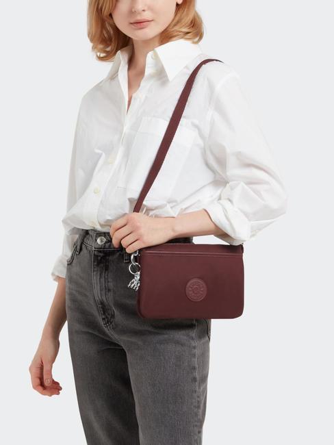 RIRI  Clutch bag with shoulder strap deep aubergine - Women’s Bags