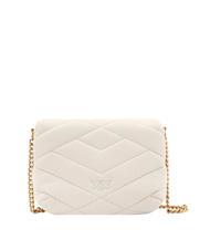 PINKO LOVE CLICK PUFF Mini quilted leather bag silk white-antique gold - Women&rsquo;s Bags - 3