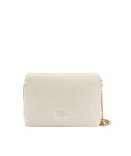 PINKO LOVE CLICK PUFF Mini leather shoulder bag white + white-block color - Women&rsquo;s Bags - 3