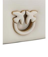 PINKO LOVE CLICK PUFF Mini leather shoulder bag white + white-block color - Women&rsquo;s Bags - 4