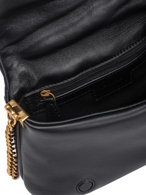 LOVE CLICK PUFF Mini leather shoulder bag black limousine block color - Women’s Bags