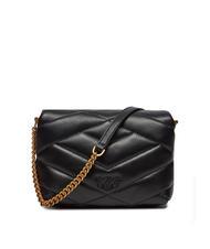 PINKO LOVE CLICK PUFF Mini quilted leather bag black-antique gold - Women’s Bags - 3