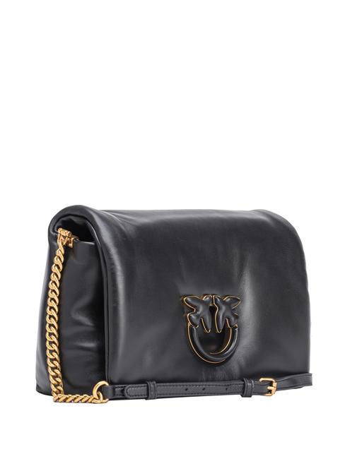 LOVE CLICK PUFF CLASSIC Leather shoulder bag black limousine block color - Women’s Bags