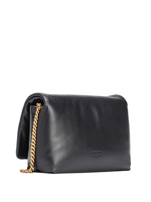 LOVE CLICK PUFF CLASSIC Leather shoulder bag black limousine block color - Women’s Bags