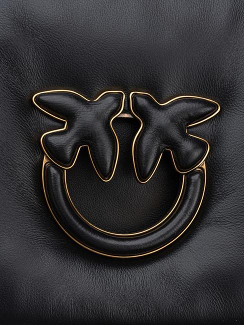 LOVE CLICK PUFF CLASSIC Leather shoulder bag black limousine block color - Women’s Bags