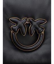 PINKO LOVE CLICK PUFF CLASSIC Leather shoulder bag black limousine block color - Women’s Bags - 5