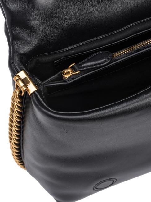 LOVE CLICK PUFF CLASSIC Leather shoulder bag black limousine block color - Women’s Bags