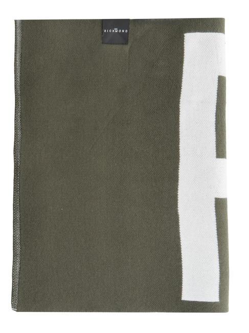 ZAMIG Maxi logo scarf green mil. - Scarves