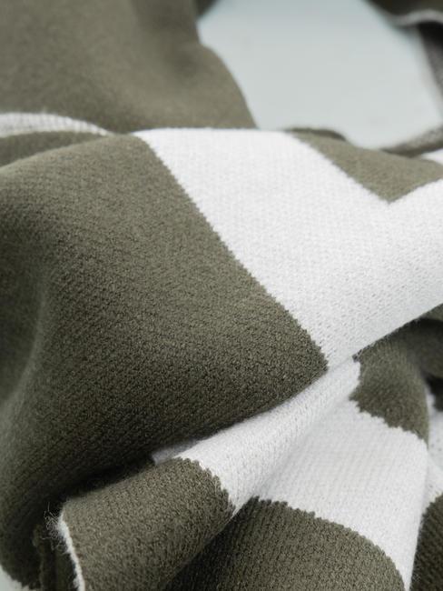 ZAMIG Maxi logo scarf green mil. - Scarves