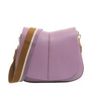 GIANNI CHIARINI HELENA ROUND Leather bag with double shoulder strap argyle purple - Women&rsquo;s Bags - 2