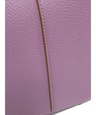 GIANNI CHIARINI HELENA ROUND Leather bag with double shoulder strap argyle purple - Women&rsquo;s Bags - 4