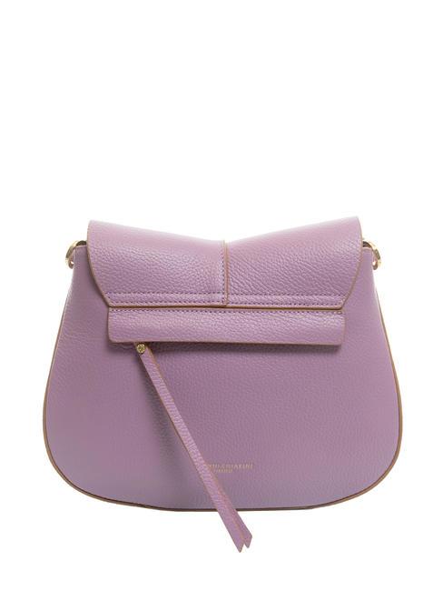 HELENA ROUND Leather bag with double shoulder strap argyle purple - Women&rsquo;s Bags