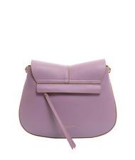 GIANNI CHIARINI HELENA ROUND Leather bag with double shoulder strap argyle purple - Women&rsquo;s Bags - 5