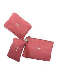 KIPLING IAKA L WRISTLET Trio clutch bag with cuff carmine glitter - Women’s Bags - 2