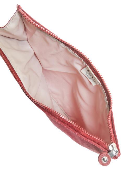 IAKA L WRISTLET Trio clutch bag with cuff carmine glitter - Women’s Bags