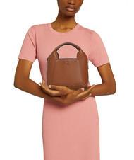 FURLA GILDA Leather mini bags with shoulder strap cognac / black - Women&rsquo;s Bags - 5