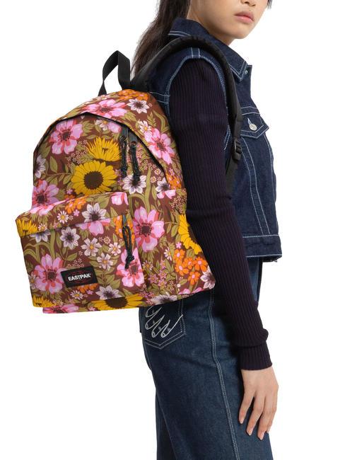 PADDED DAY PAK'R 14" laptop backpack popflower brown - Backpacks & School and Leisure