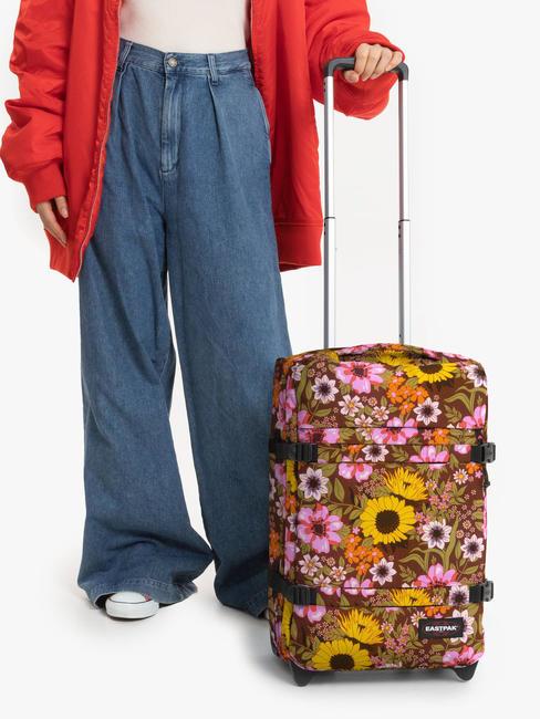 TRANSIT'R S Hand luggage trolley popflower brown - Hand luggage