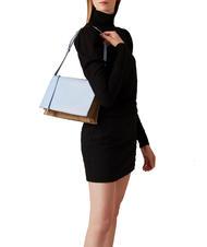 BORBONESE LIVRE  Shoulder bag, in leather natural topaz/op - Women&rsquo;s Bags - 5