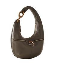 BORBONESE INFINITE Shoulder bag, in leather clay grey/op - Women&rsquo;s Bags - 2