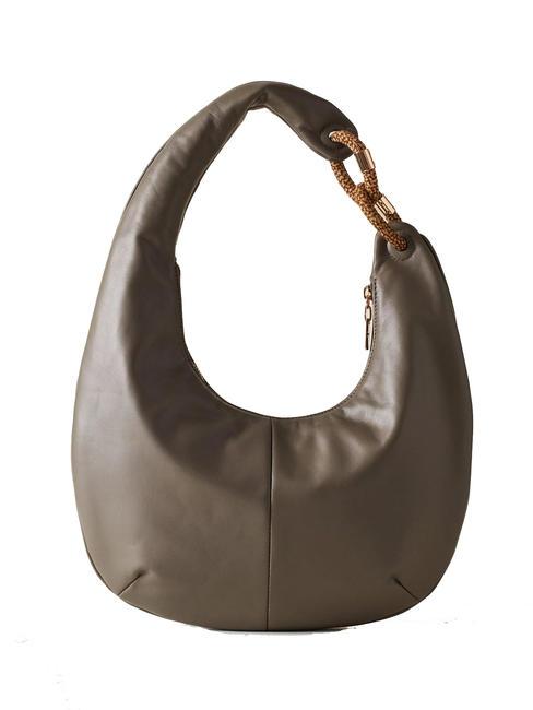 INFINITE Shoulder bag, in leather clay grey/op - Women&rsquo;s Bags